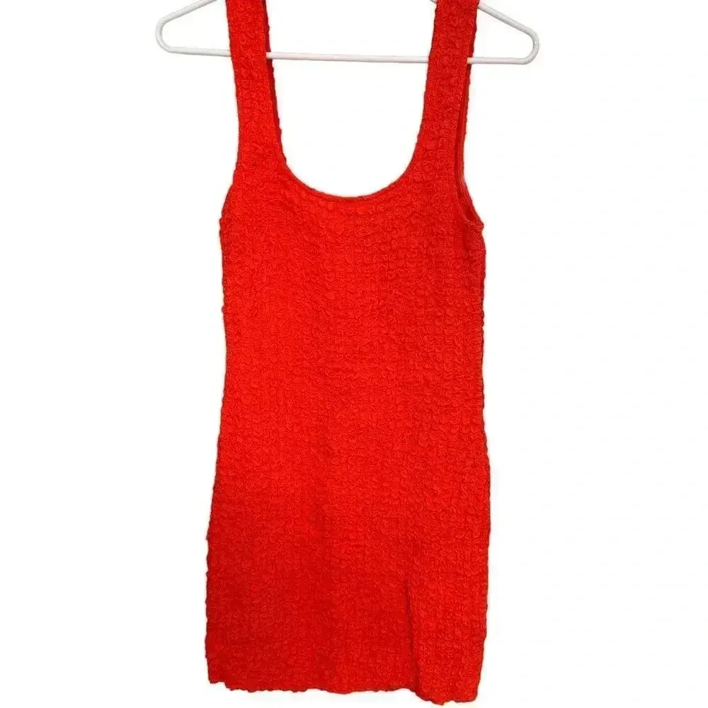 NEW- NWOT Rails Julie Cherry Red Smocked Mini Dress | Size S - Image 4
