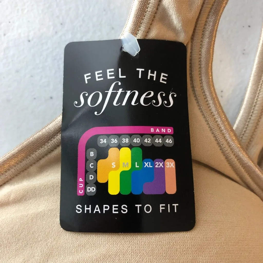 Bali Comfort Revolution Shaping Wireless Bra Cool Comfort Beige S - Image 4