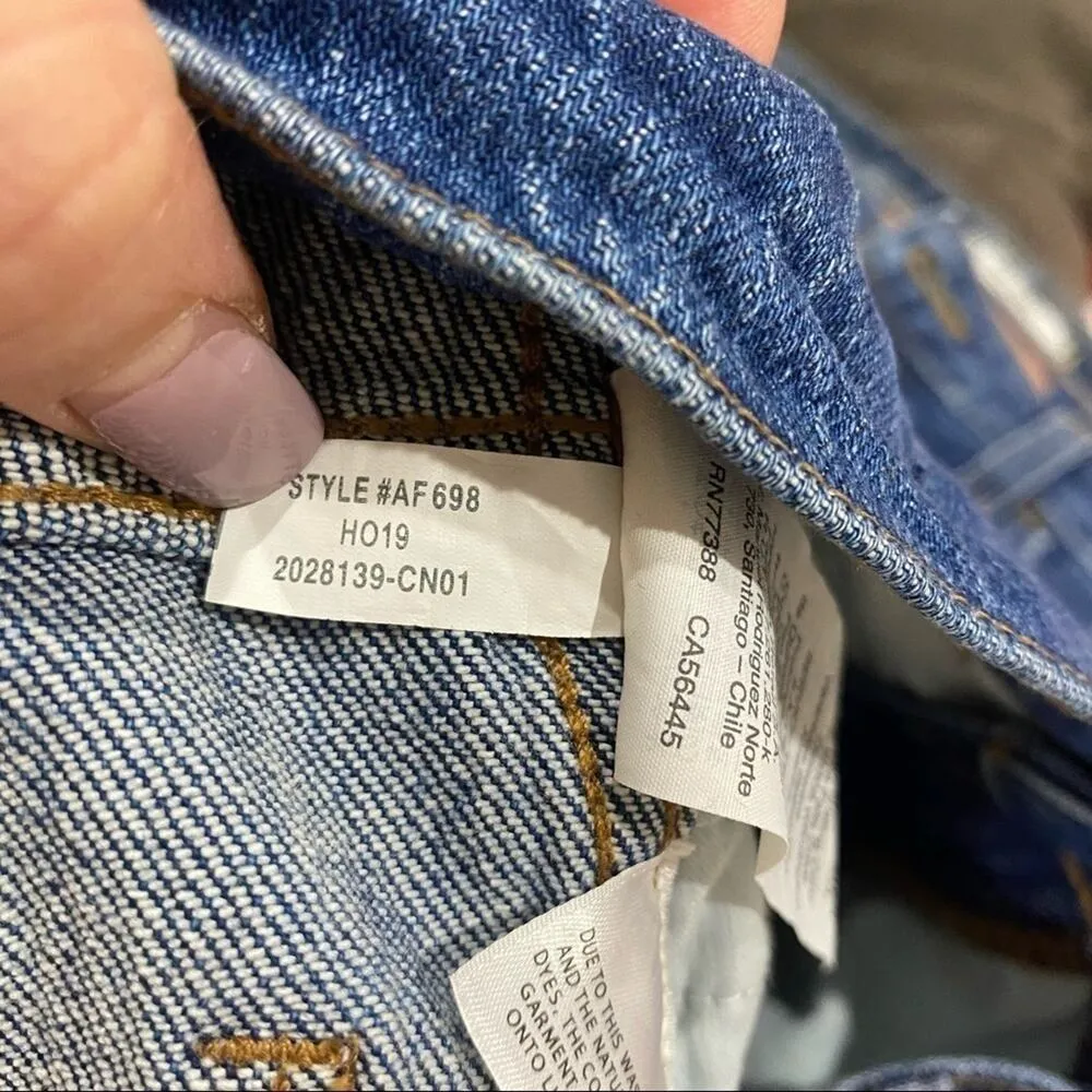 MADEWELL High Rise Classic Straight Blue Jeans Seamed Edition Size 24 - Image 9