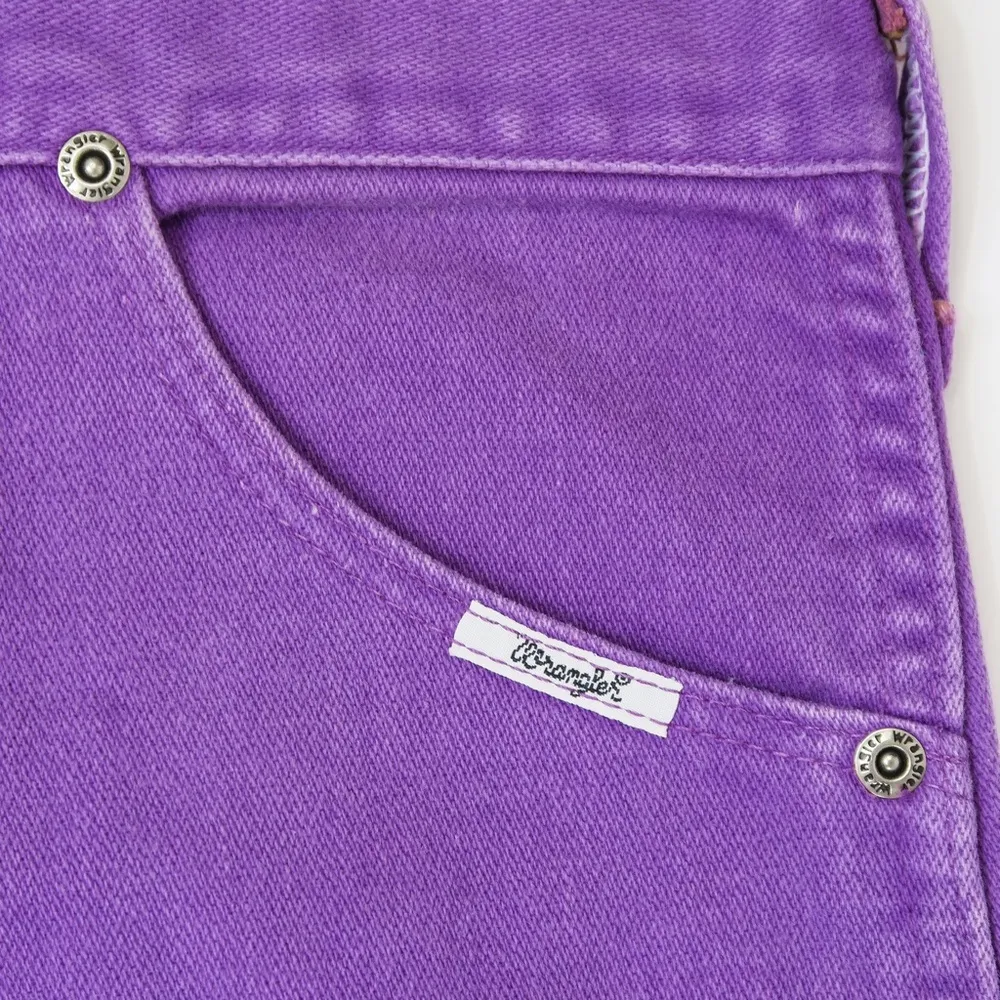 Vintage 80s Wrangler Purple High Waisted Jeans - Image 5