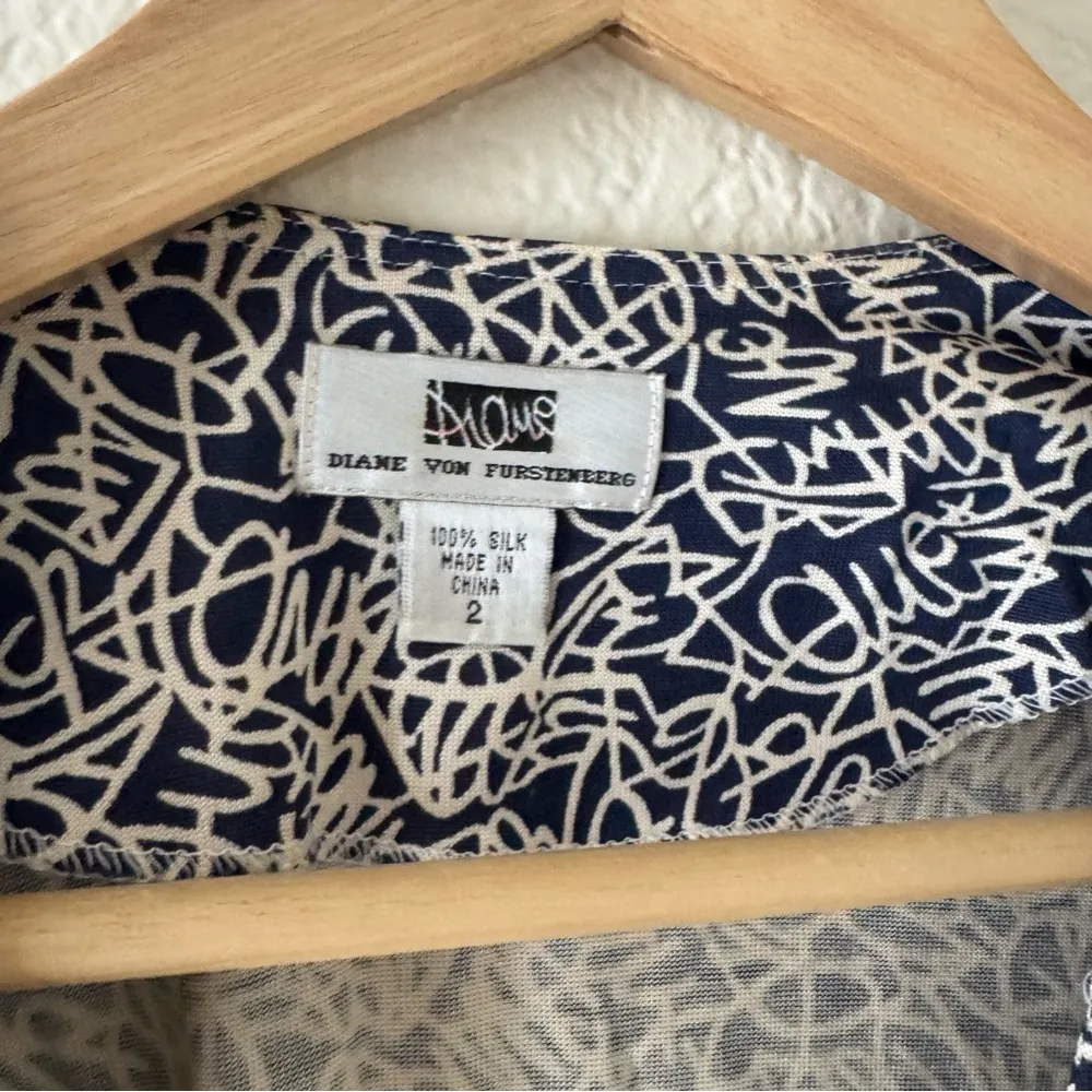 Diane Von Furstenberg Vintage Justin Wrap Dress 4 - Image 2