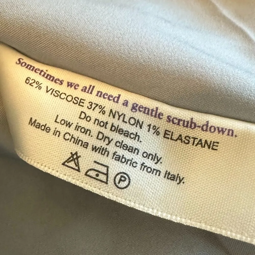 MM Lafleur Grey Sleeveless Textured Shift Dress Crew Neck Size Medium Women's - Image 10