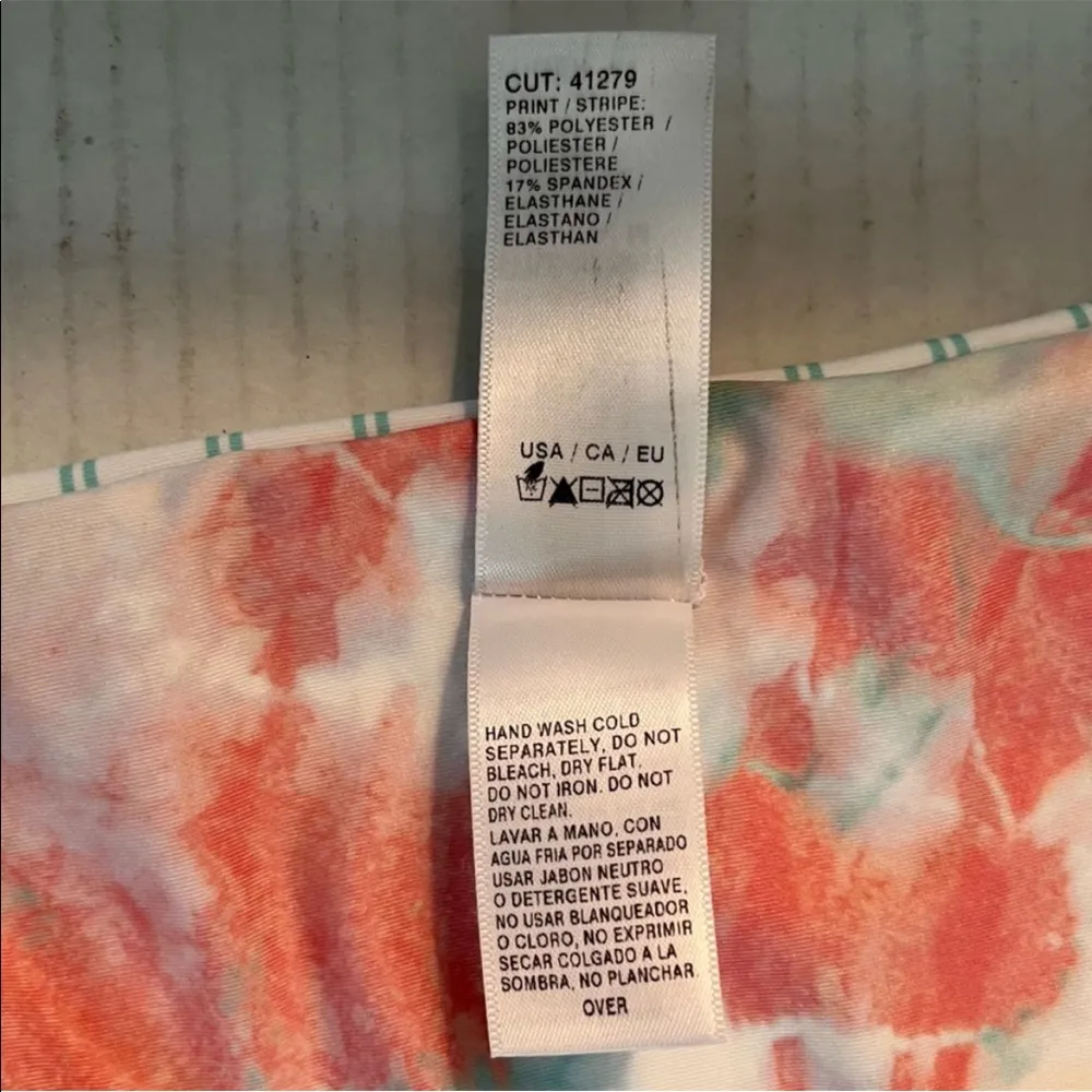 Splendid Swim Bellini Reversible Retro Bikini Bottom Sz M NWT Tie Dye Stripes - Image 11