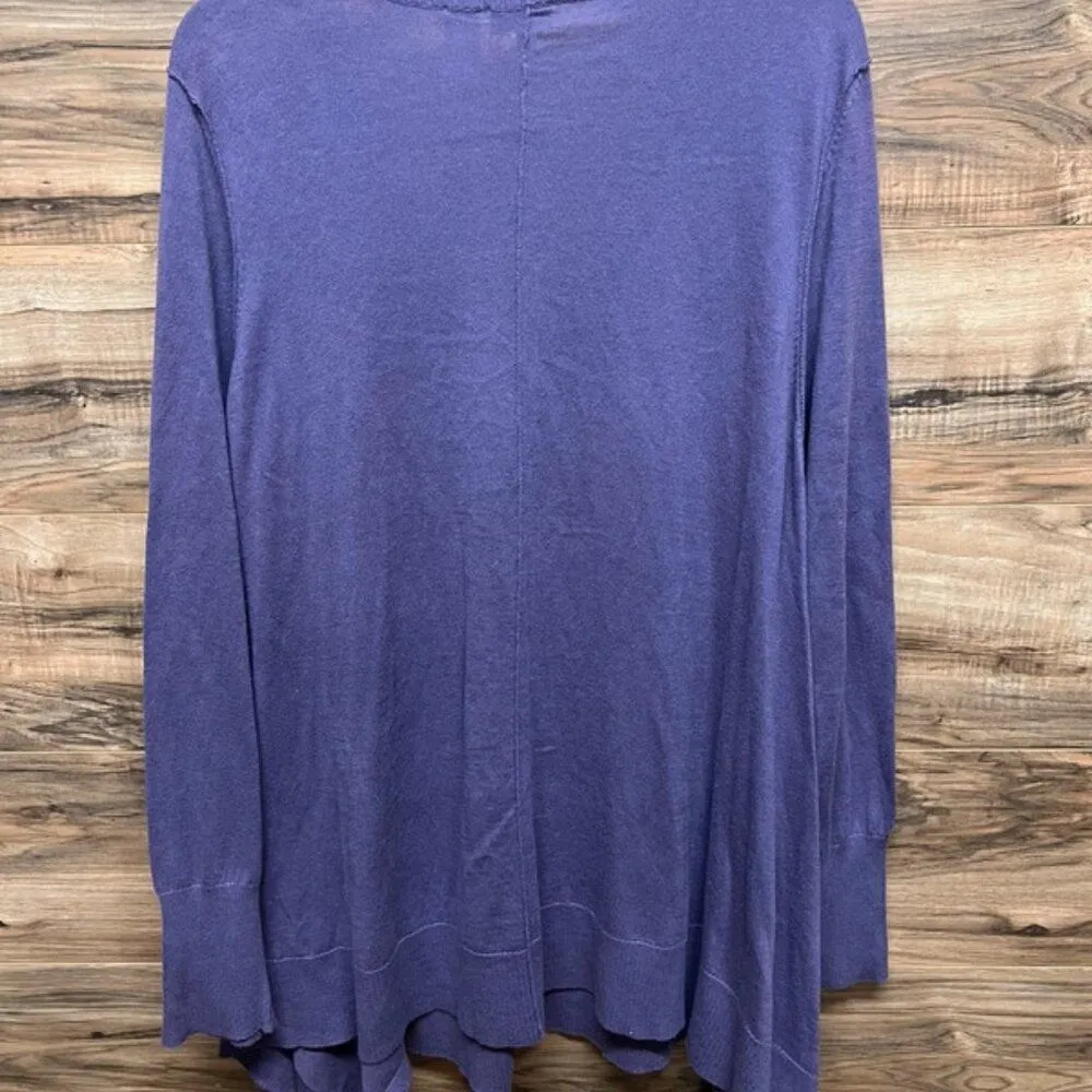 Lori Goldstein XL purple long sleeve shirt - Image 2