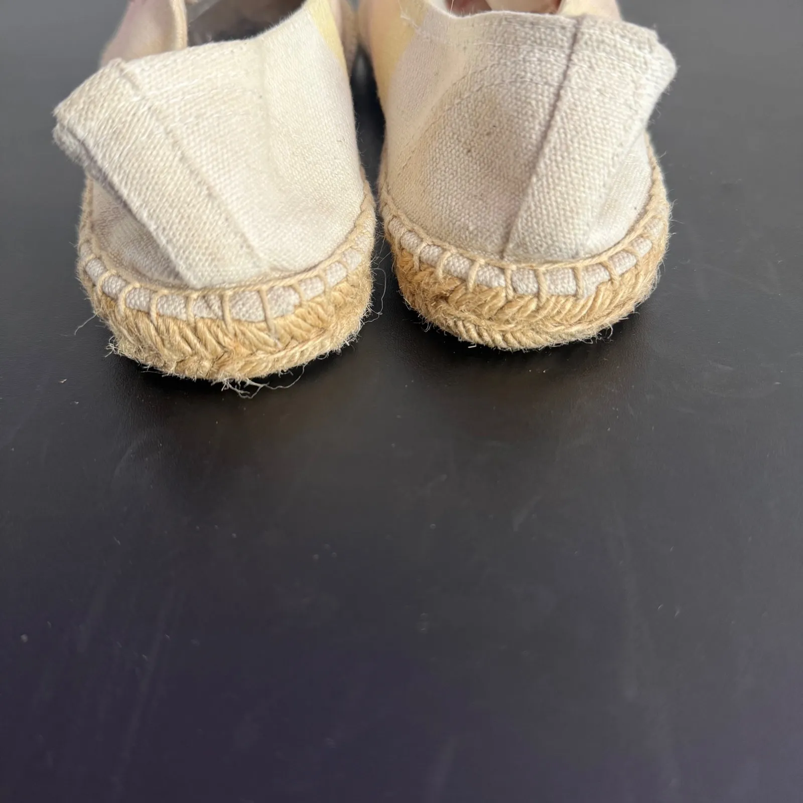 Soludos Espadrille Lace‎ Up Ombre Pastel Canvas Shoes Women 40 US 9.5 Beach BOHO - Image 9