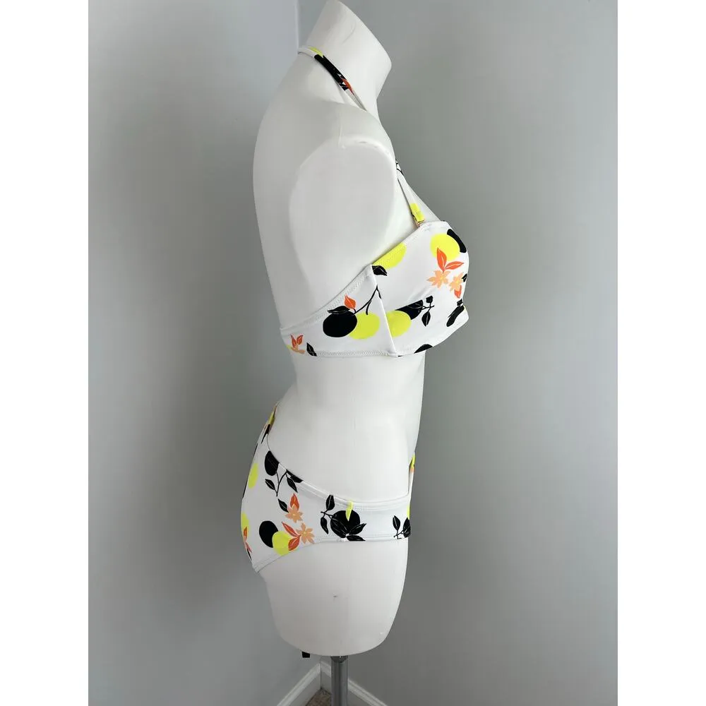 Hula Honey Citrus Printed Bandeau Bikini Set Large - Image 3