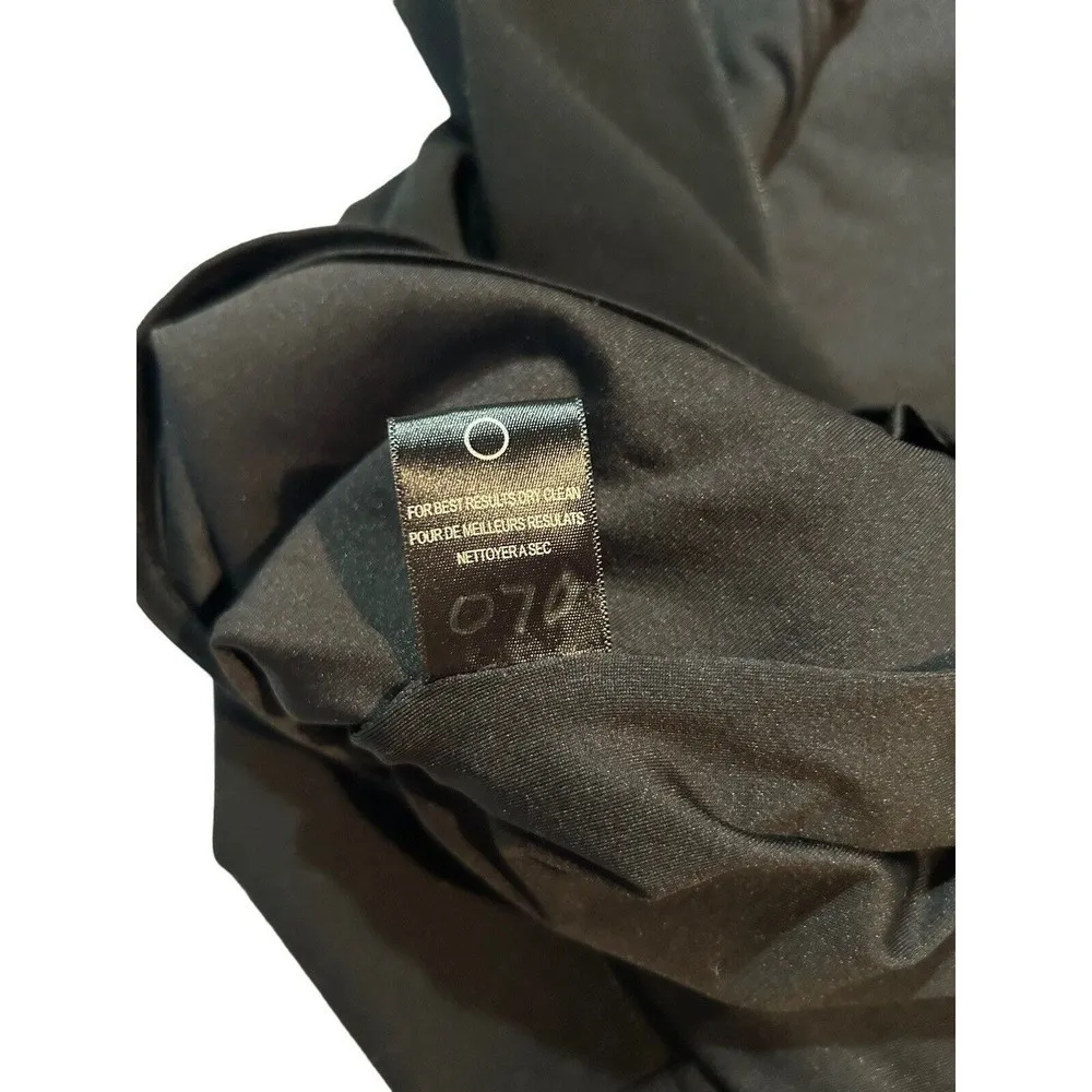 HALSTON HERITAGE Black Mesh Panel Off Shoulder Dress Celebrity Size S - Image 15