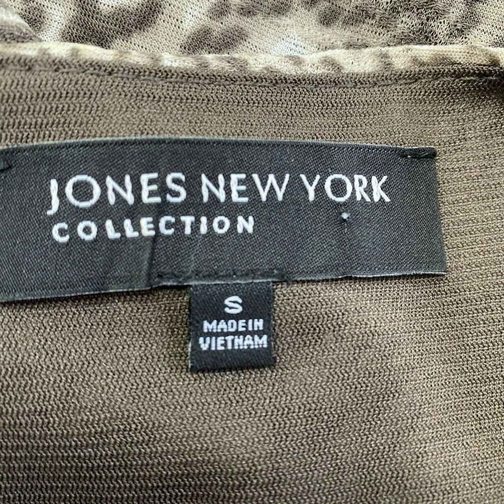 Jones New York Dress Womens Small Snake Print‎ Long Sheer Sleeve A-Line Side Zip - Image 10