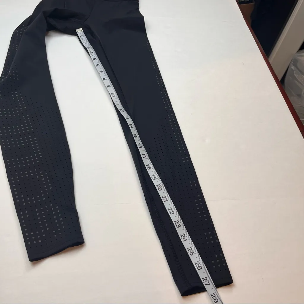 Lululemon X SoulCycle Women SZ 2 Full-On Black Ride Reflect‎ Tight 28" Laser-Cut - Image 7