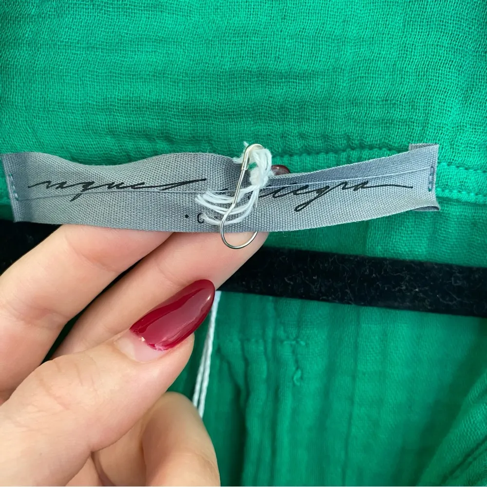 Raquel Allegra Gauze Jade Los Feliz Dress In Green - Image 9