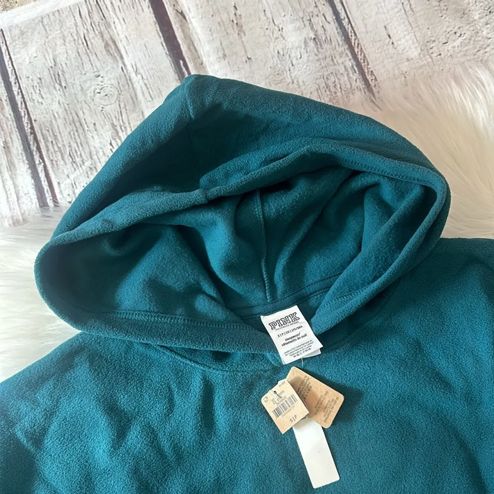 Victoria’s Secret Pink Polar Fleece Pajama Set Small Black Ivy (Green) - Image 8