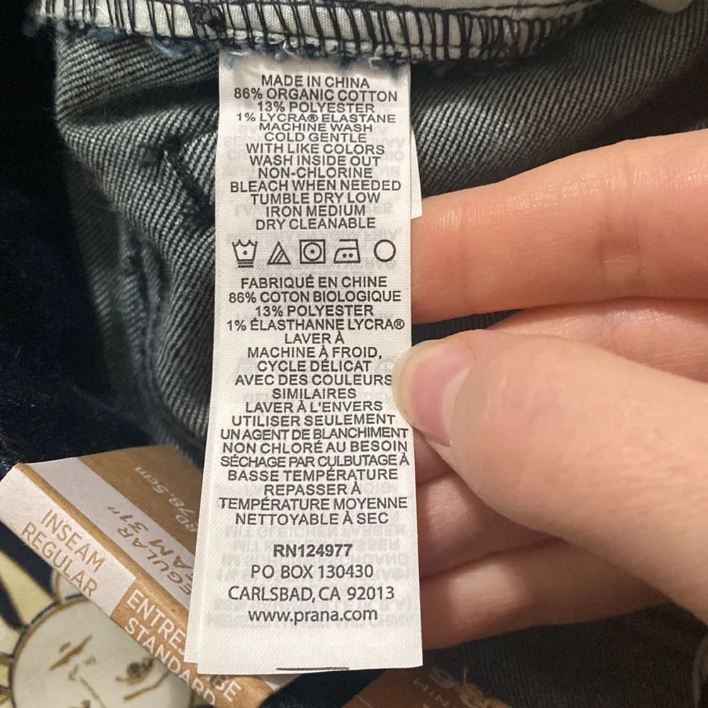 Prana deep blue Sienna skinny jeans in regular size 26 - Image 11