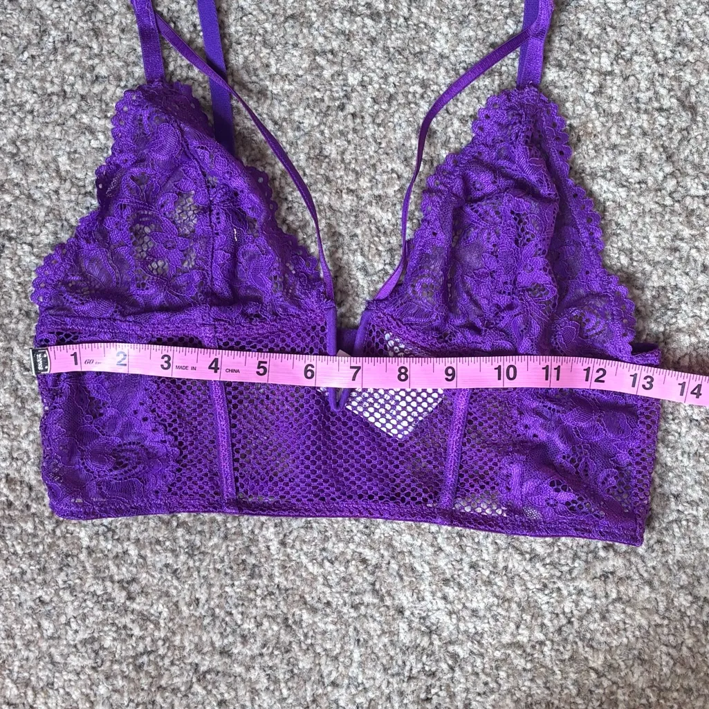 ASOS Purple Lace Bralette - Image 2