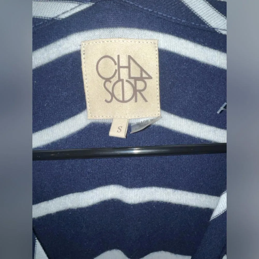 Revolve Chaser Jumpsuit Short sleeves Navy Stripes, size small - Image 7