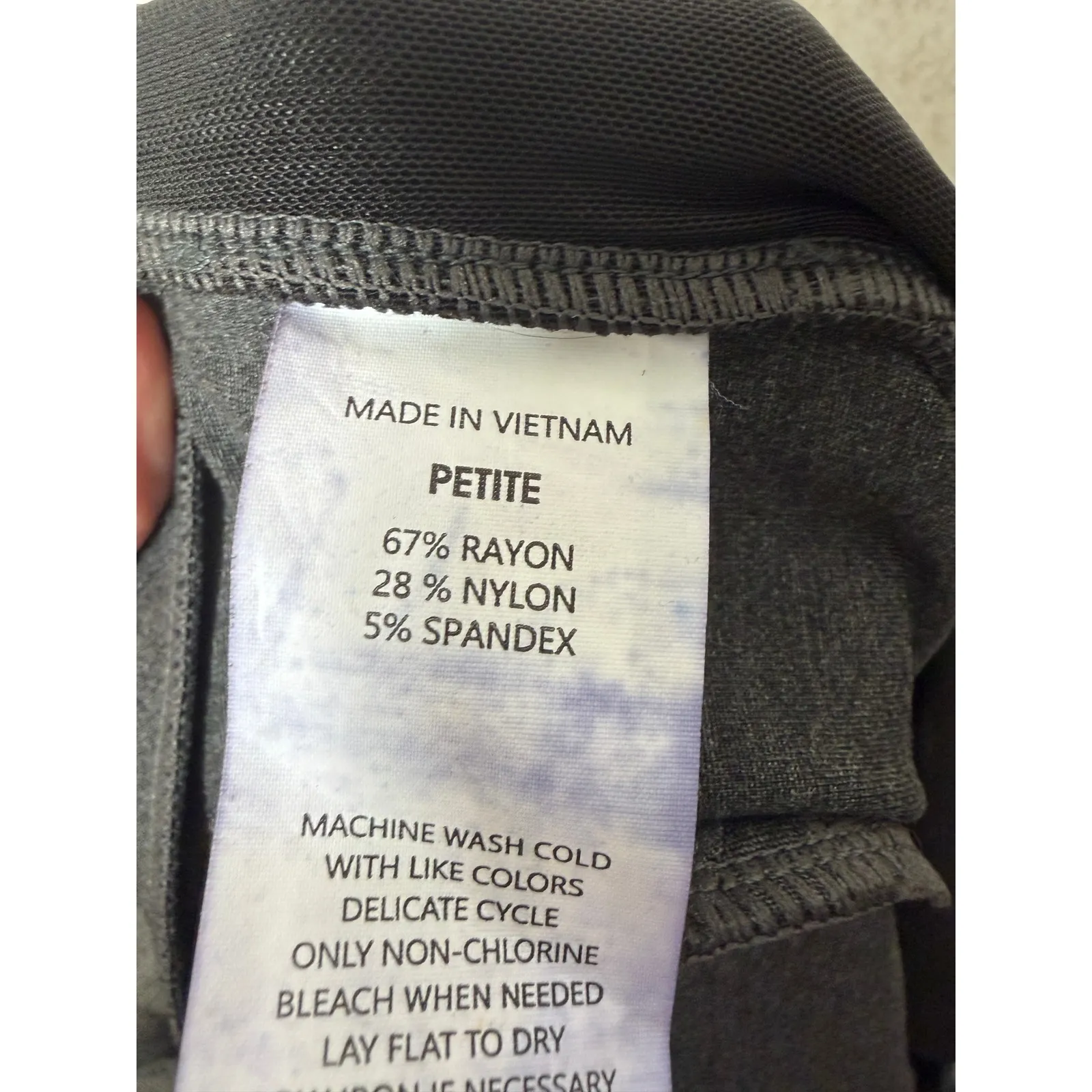 Quince Ultra Stretch Straight Leg 4 Pocket Ponte Pants Charcoal XL Petite Career - Image 8