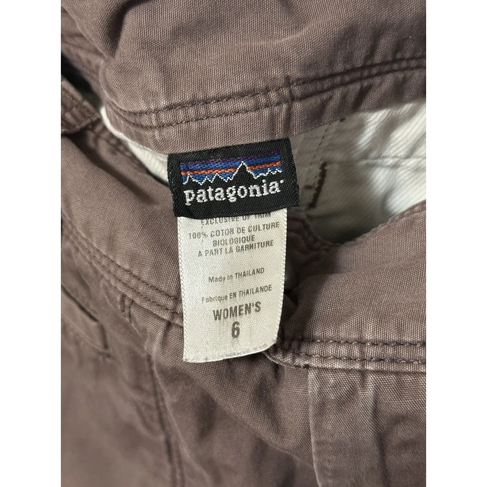 Patagonia Women Khaki Bermuda Pocket Hiking 8.5" Shorts Dusky Brown Size 6 - Image 8