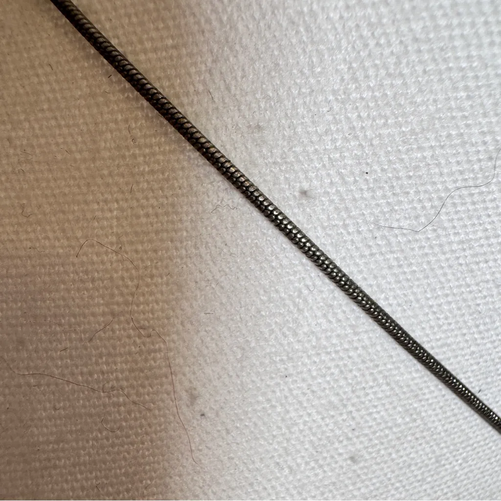 Express Silver Tone Chain Necklace With Pendant Classic Preppy - Image 4