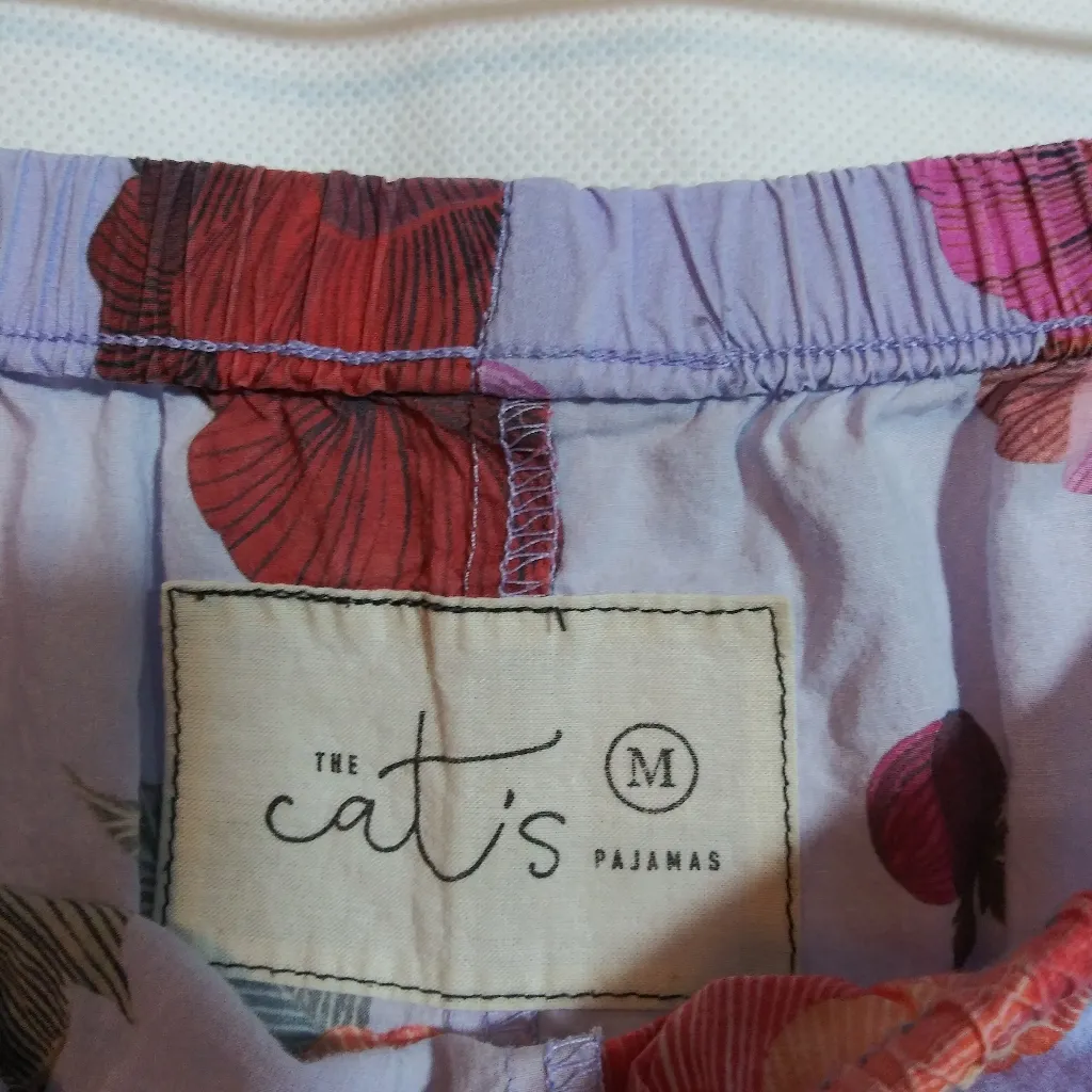 The Cat's Pajamas Mari Pajama Pants Pima Cotton Size M Pink Size M - Image 6