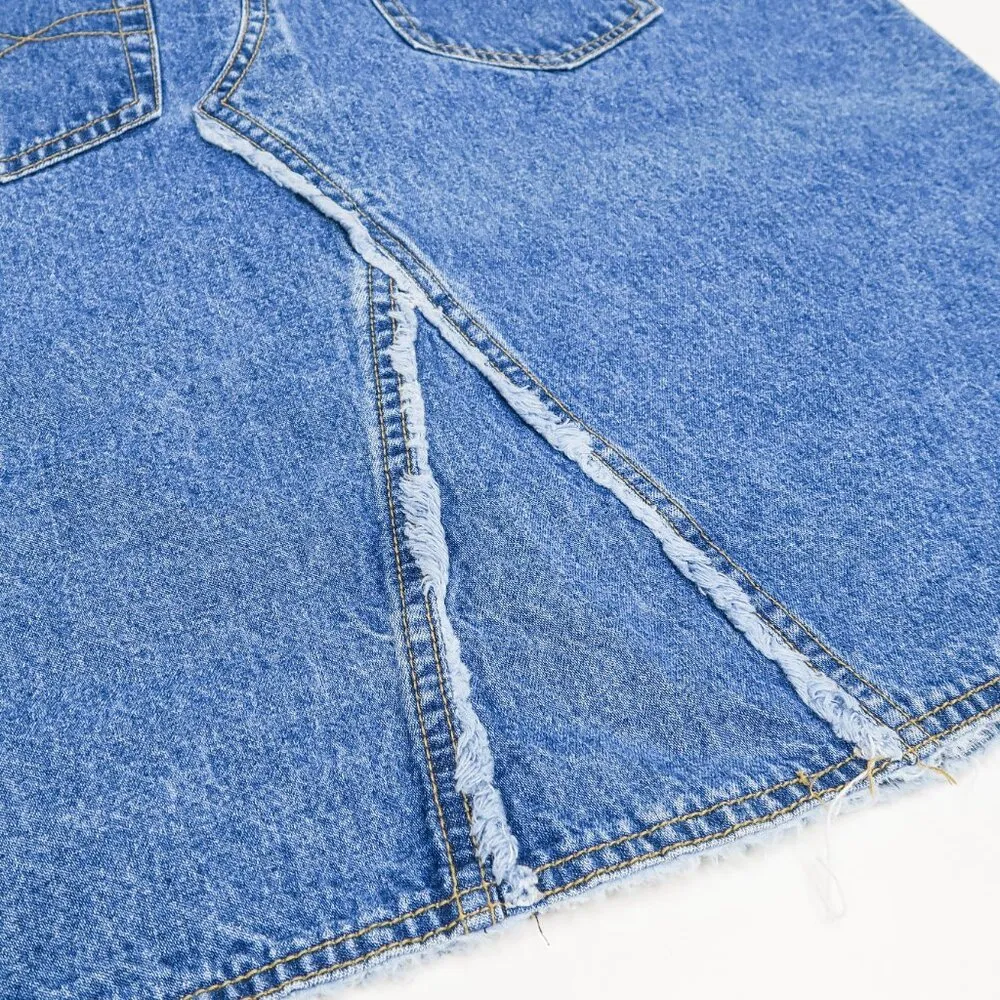 Vintage Y2K Faded Glory Missy Denim Pencil Skirt - Image 10