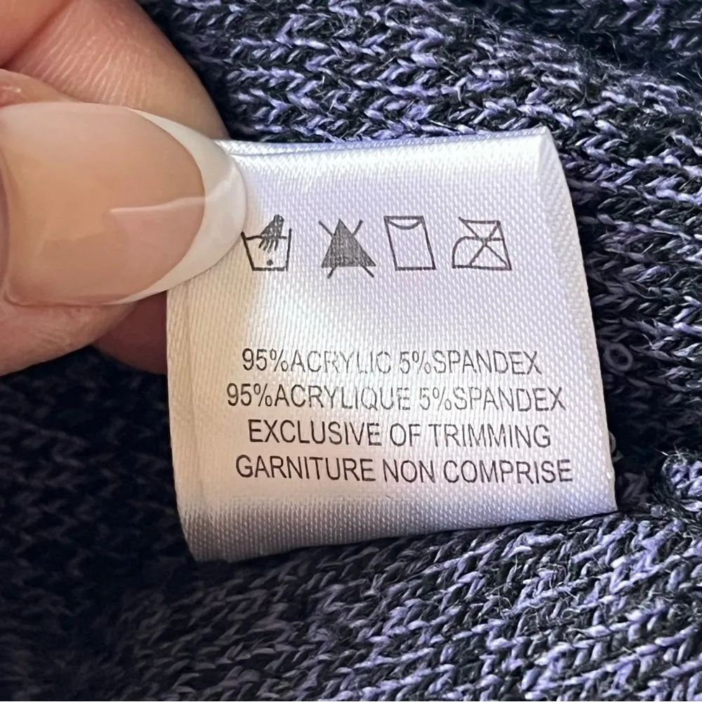 🔴 Beetlejuice Strange and Unusual knit beanie, heathered purple, snake intersia Purple - Image 10