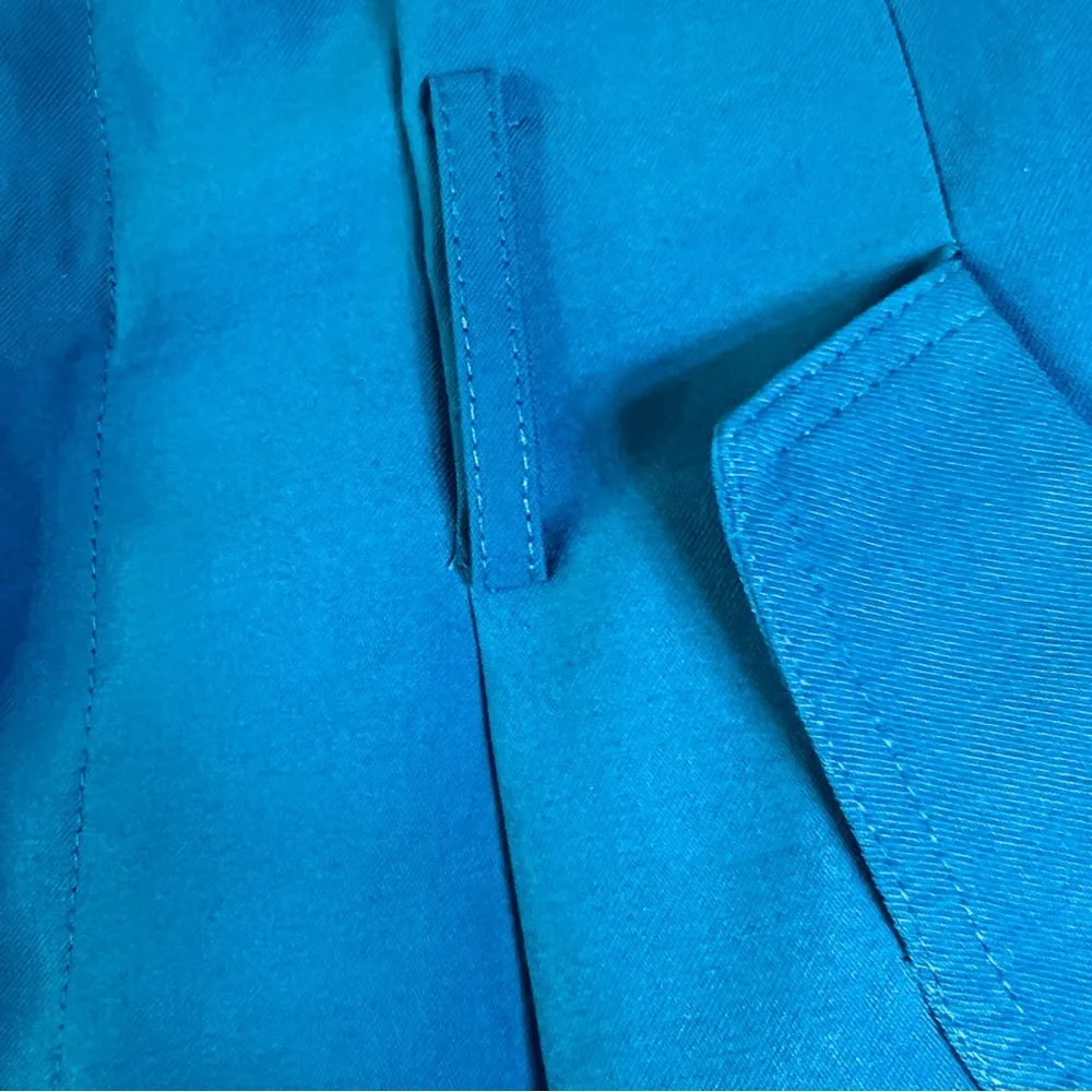 A New Day Size 2 Teal Shorts w/Front Pockets & Belt Loops & Zipper Closure - Image 3