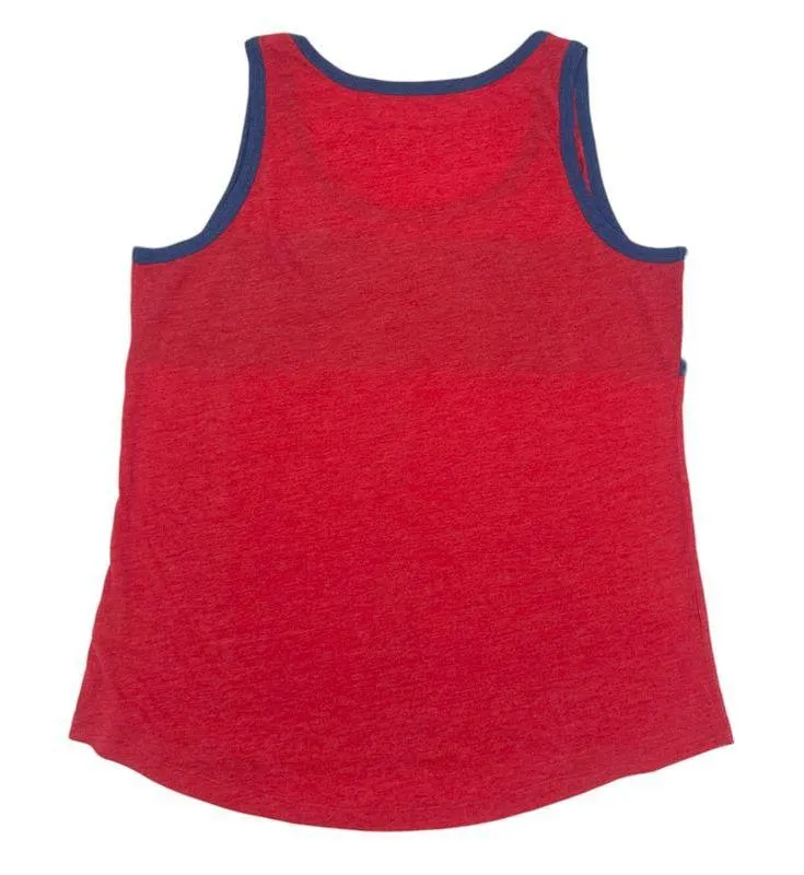 MLB Texas Rangers Women's Racerback Performance Tank Top in Blue/Red, XS - Image 2