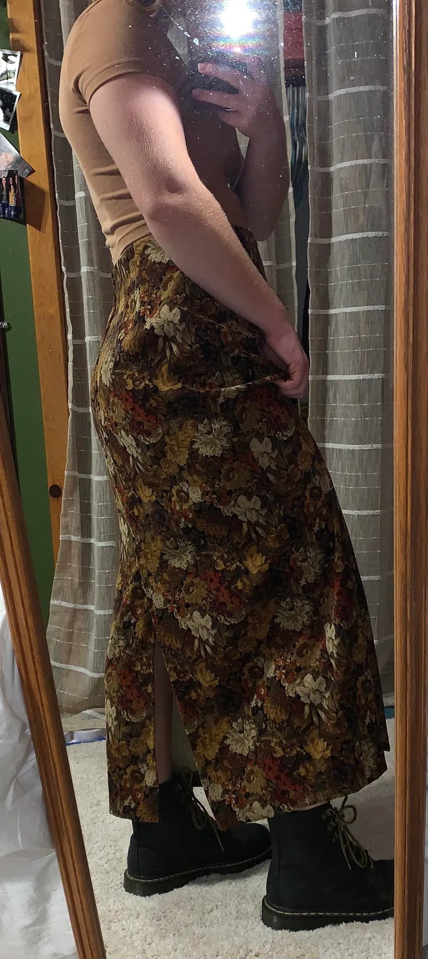 Vintage Midi Skirt Brown Size 10 - Image 3