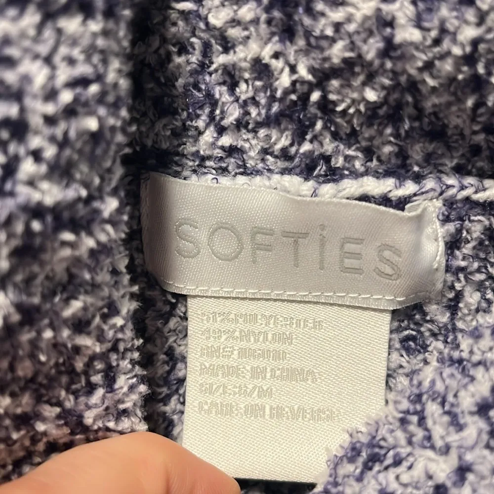 SOFTIES Marshmallow Slouch Turtleneck Lounger, Blue/Navy/White, Size S/M Blue - Image 7