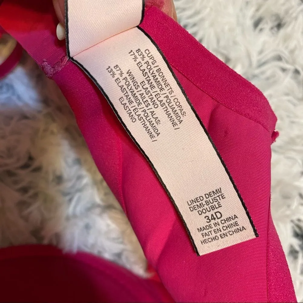 Victoria's Secret Lined Demi-Buste Double Bra. - Image 6