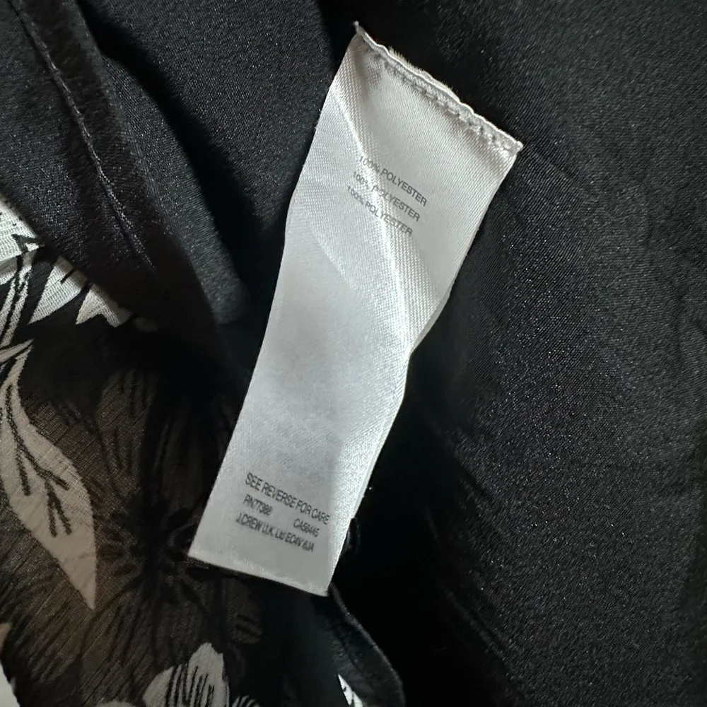 J. Crew Mercantile Black & White Floral Tiered Hem Tank Top Maxi Dress Size 6 - Image 12