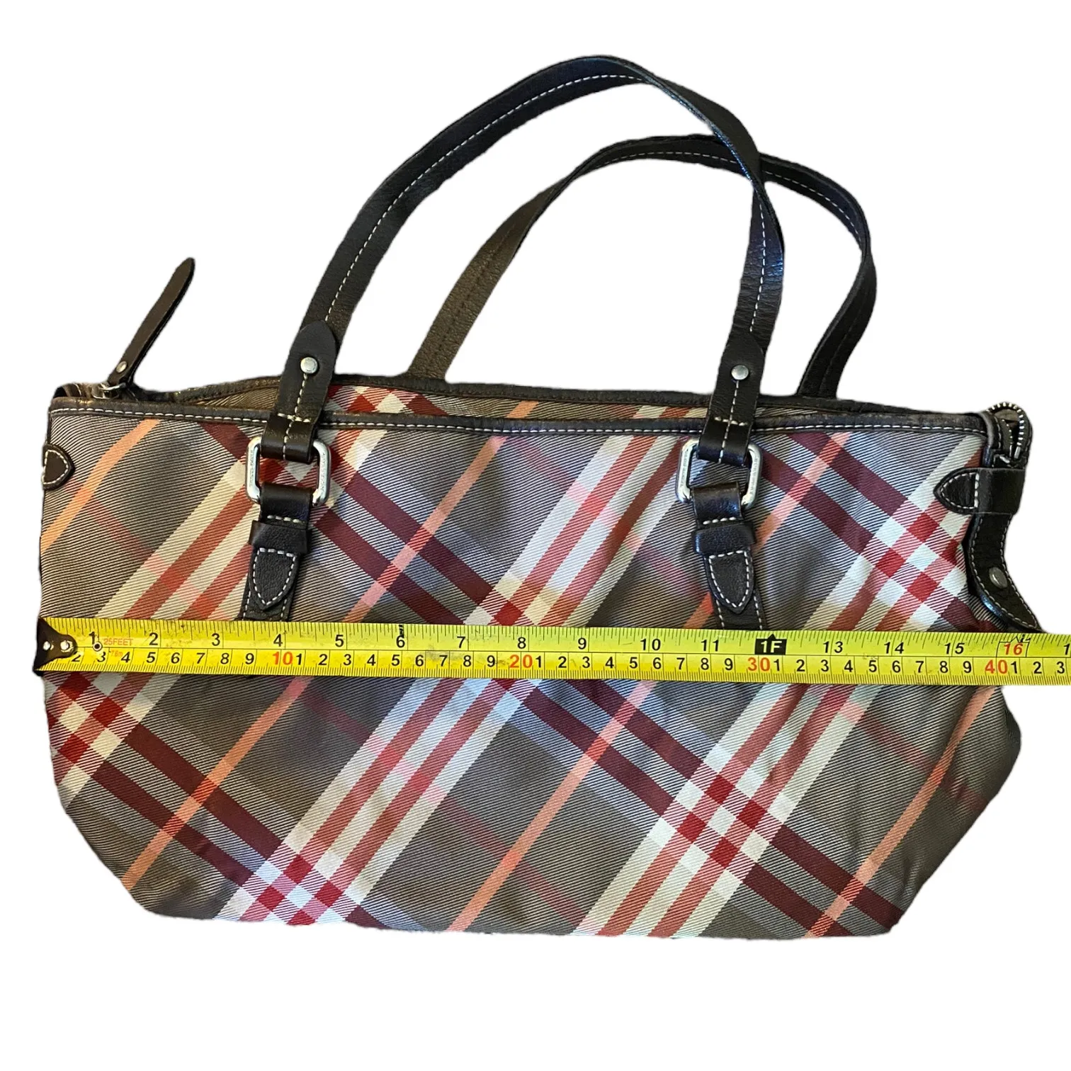 Burberry  Blue Label Nova Check Canvas & Leather Purse - Image 16