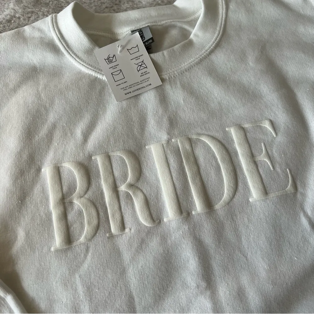 BRIDE Crewneck Sweatshirt White - Image 2