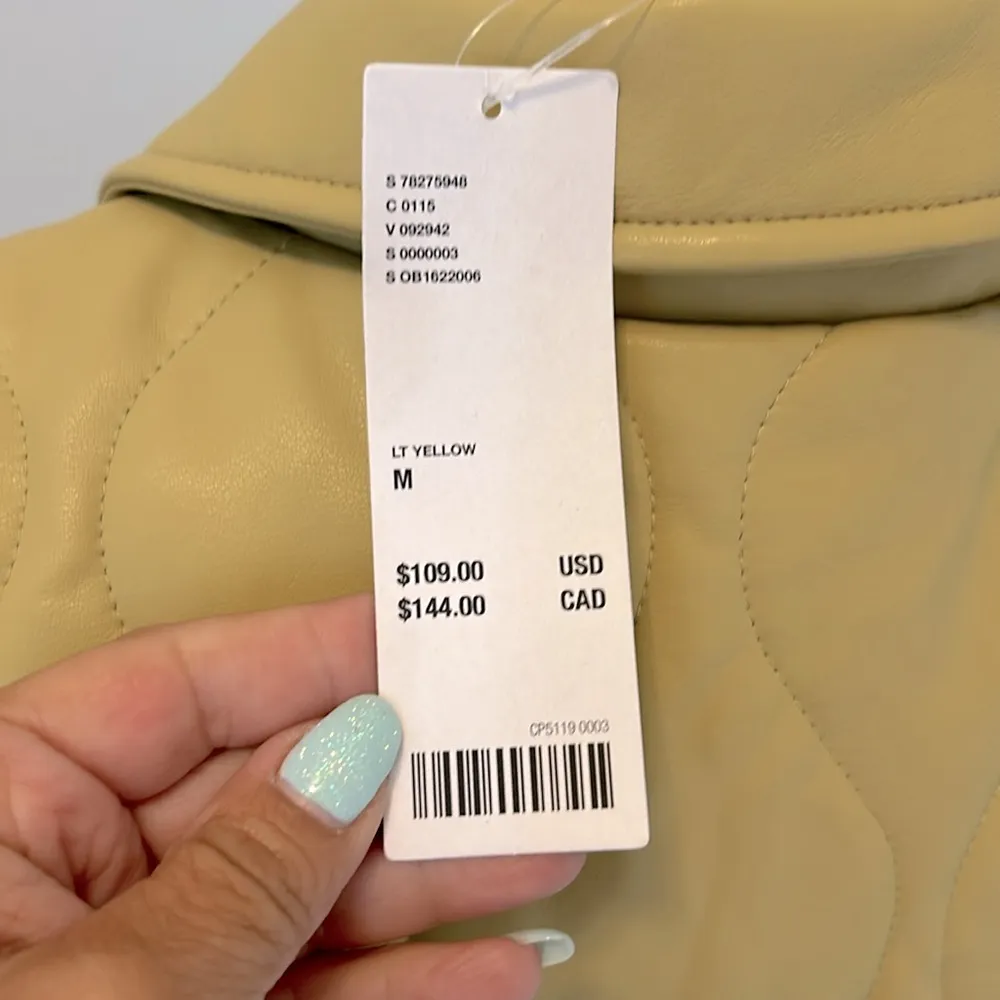 Urban Outfitters Annie Quilted Faux Leather Vest - Image 8