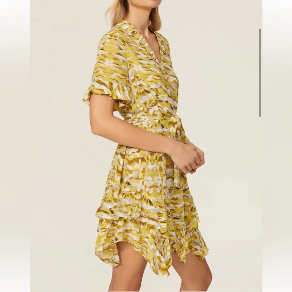 AllSaints All Saints Frankie Oniyuri Mini Dress Yellow size US 4 UK 8 $219 - Image 4