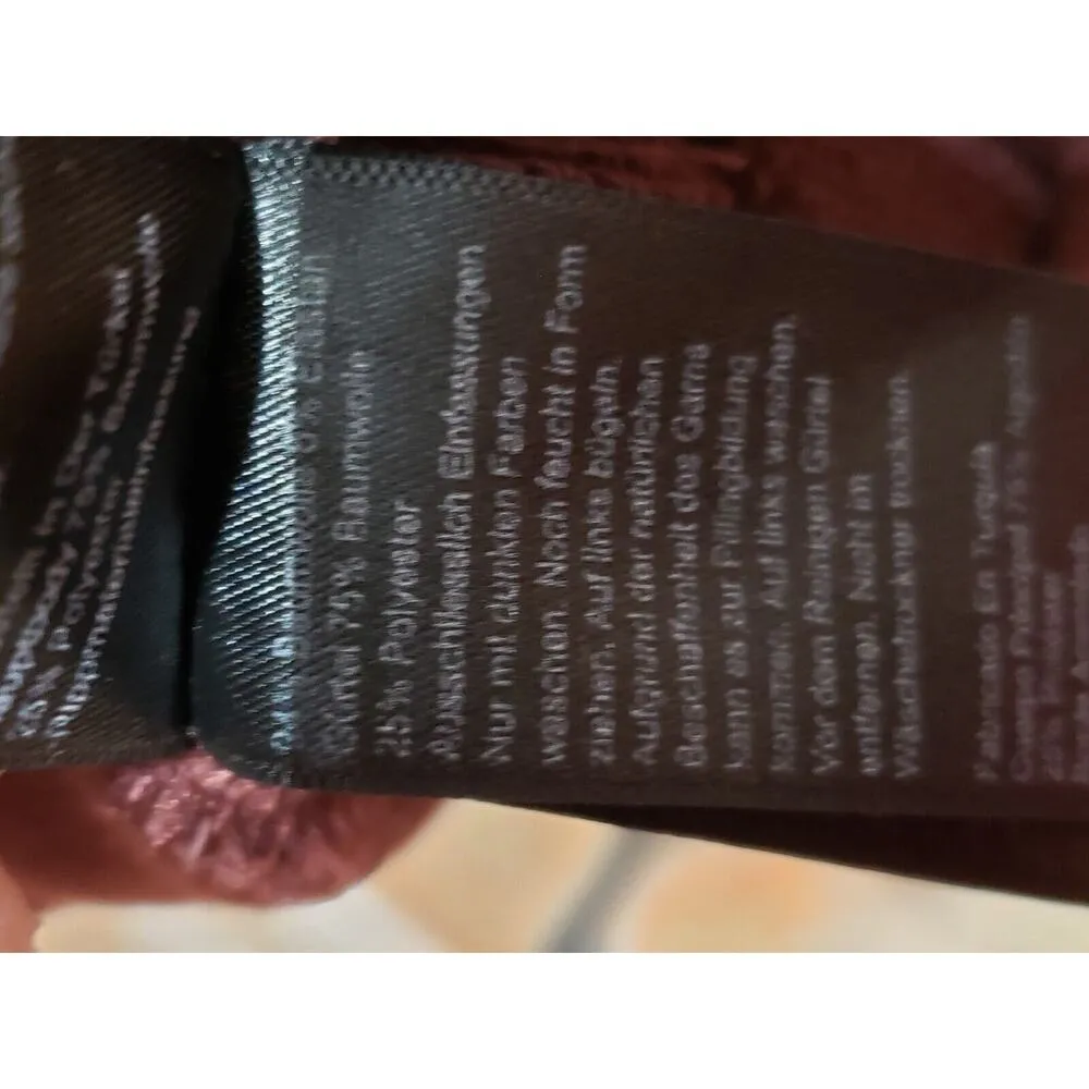 Topshop Womens Brown Cotton Belted Round Neck Long Sleeve Knit Sweater Dress 10 - Image 12