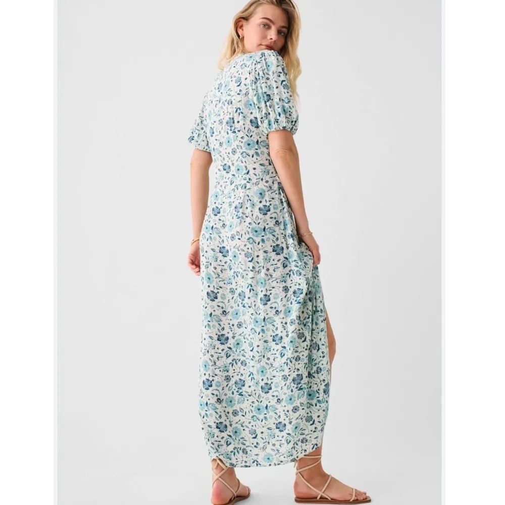 NEW Faherty Sorrento Print Maxi Dress Dreamer Floral - Image 5