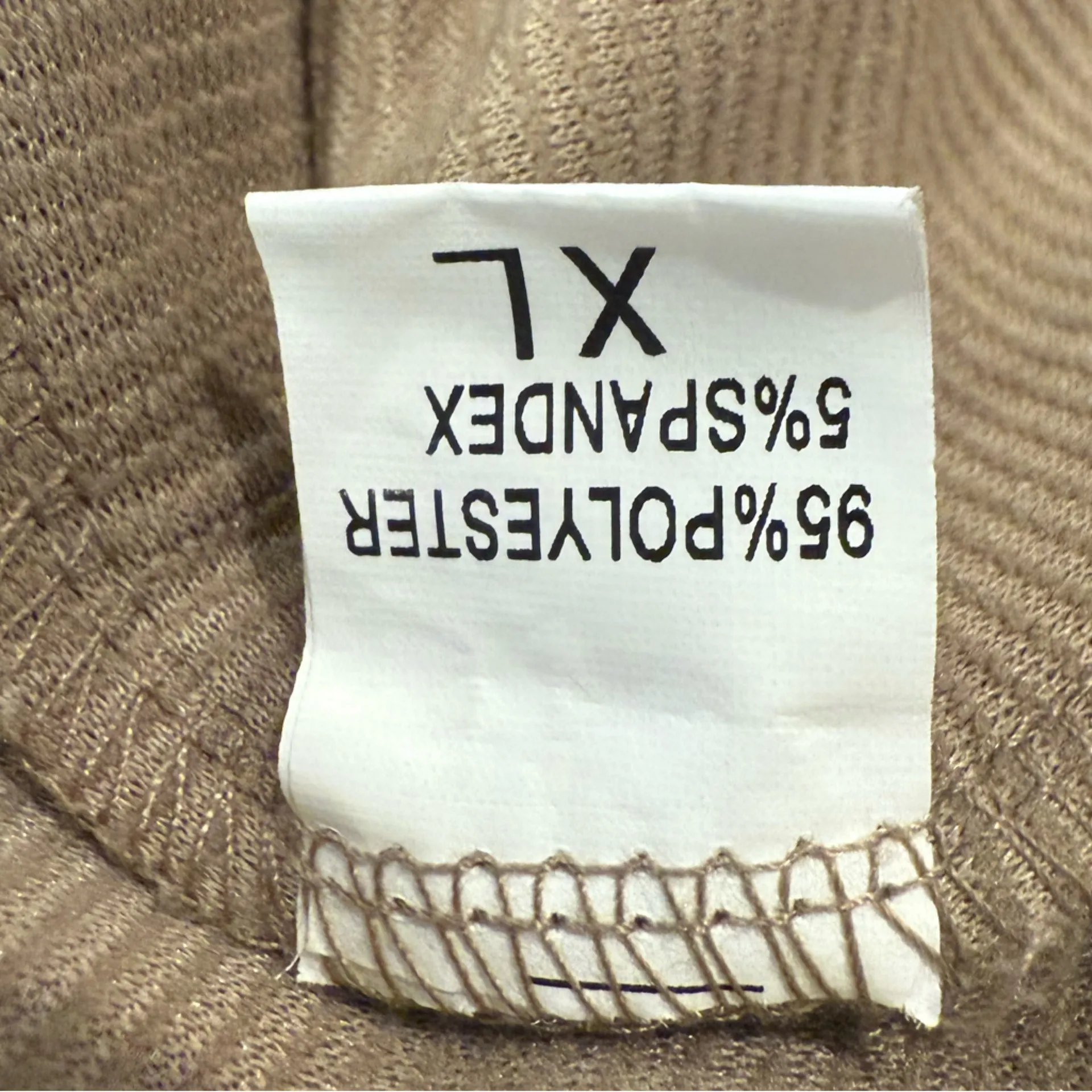 EFAN Women’s XL Oversized Half Zip Sweatshirt Tan Pullover Relaxed Casual Top - Image 3