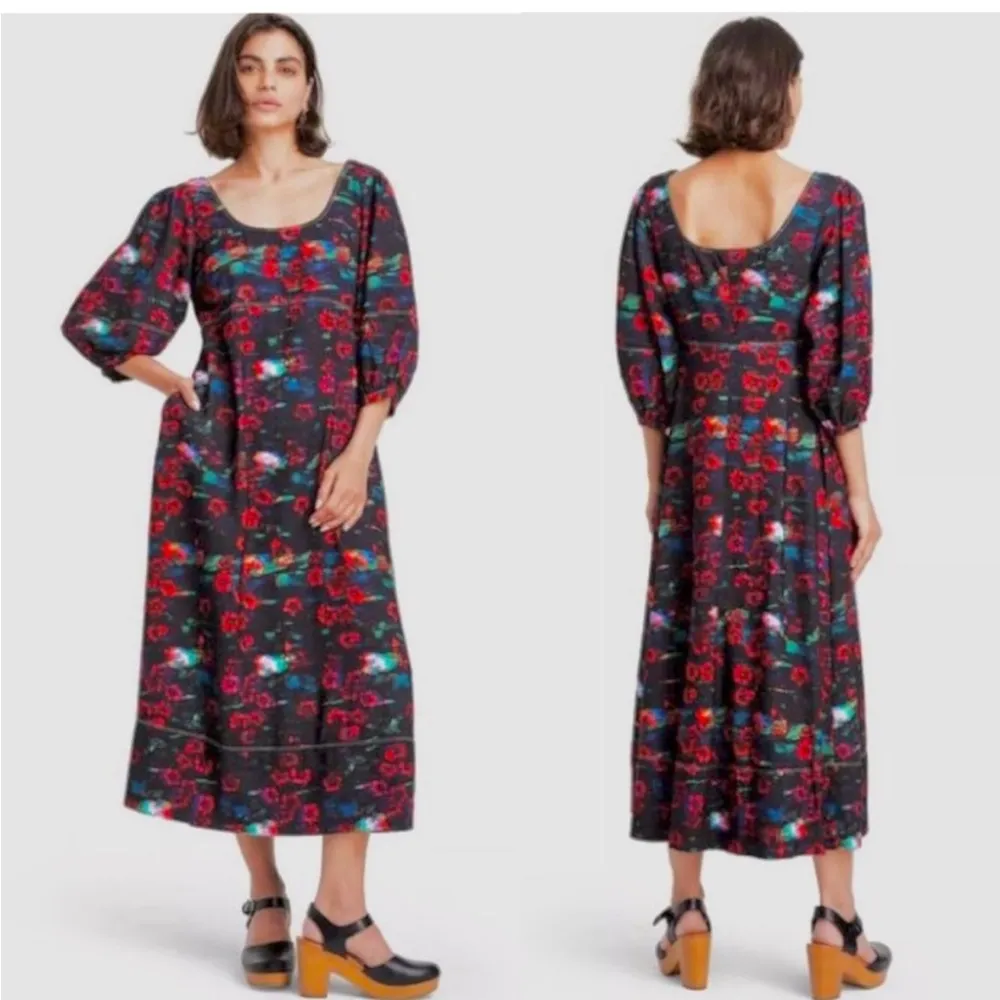 NWT  x Target Kodak Red Floral Midi Dress - Image 2