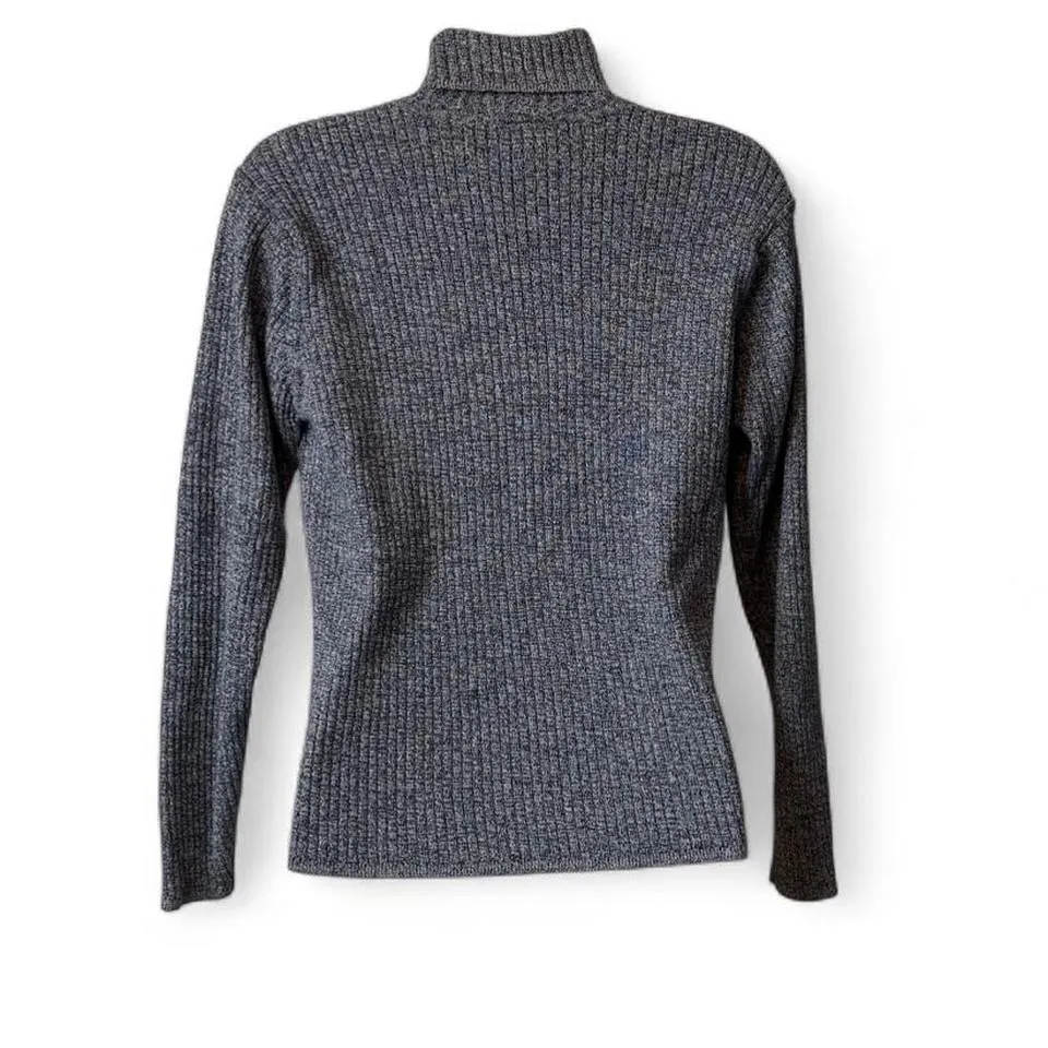 Talbots  Marled Turtleneck Ribbed Sweater - Image 2