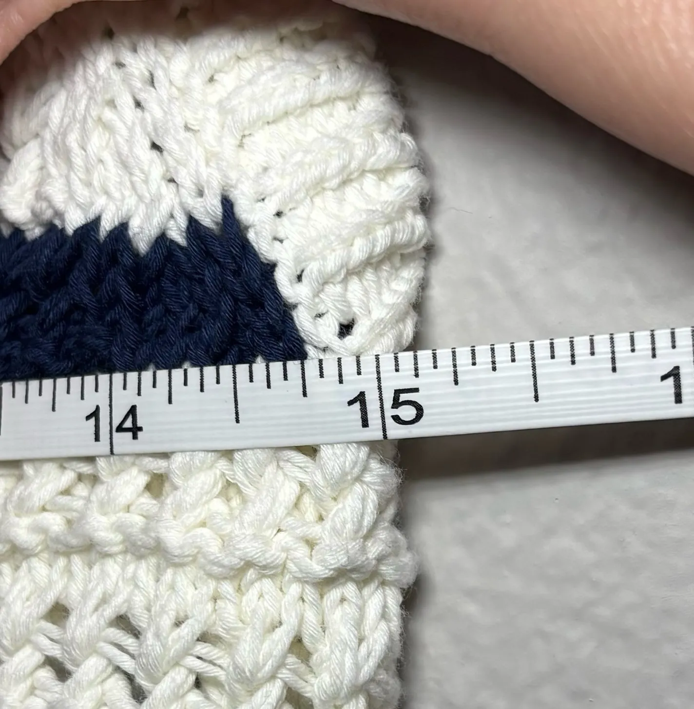 Madewell Crochet-Knit Crewneck Sweater Tank | Size - Image 9