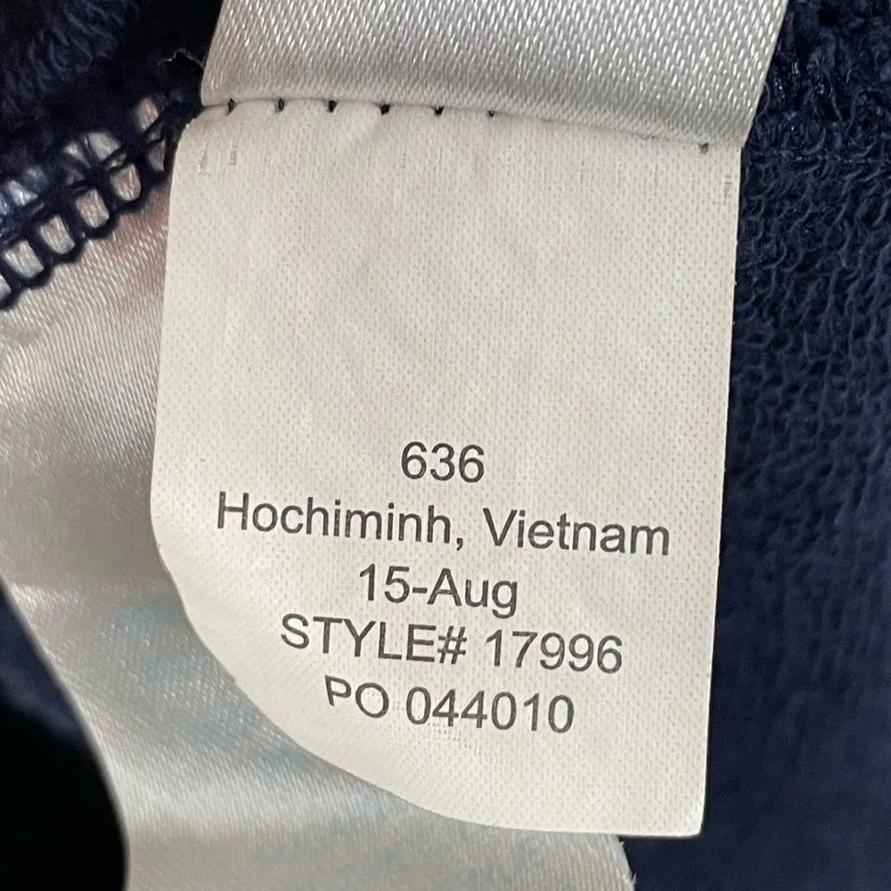 Lilly‎ Pulitzer Clarkson French Terry Shift Dress Navy V-Neck Size MEDIUM - Image 7