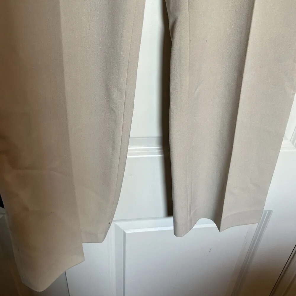 Pendleton Beige Khaki Career Dress Pants comfort stretch wide leg Women's sz 14 - Image 2