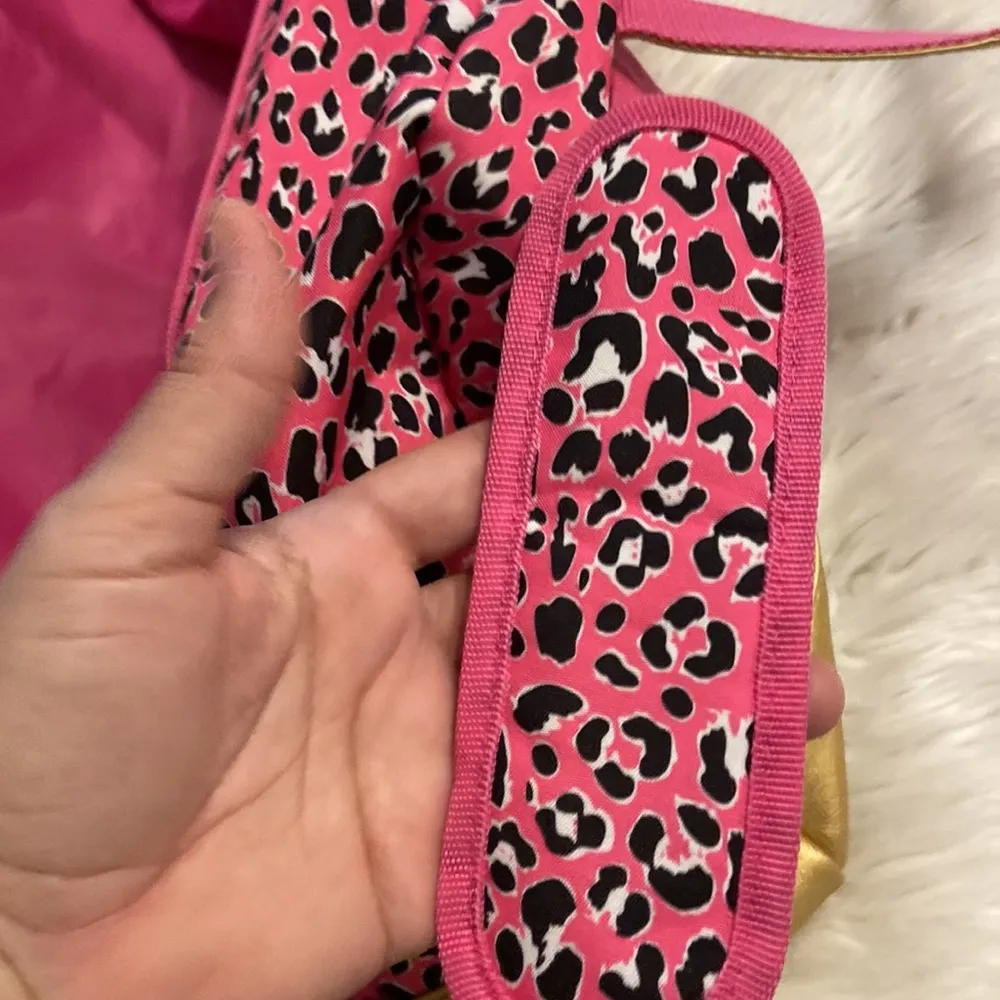 Simply Southern Weekender Bag excellent condition pink , gold and black high 13” - Image 6