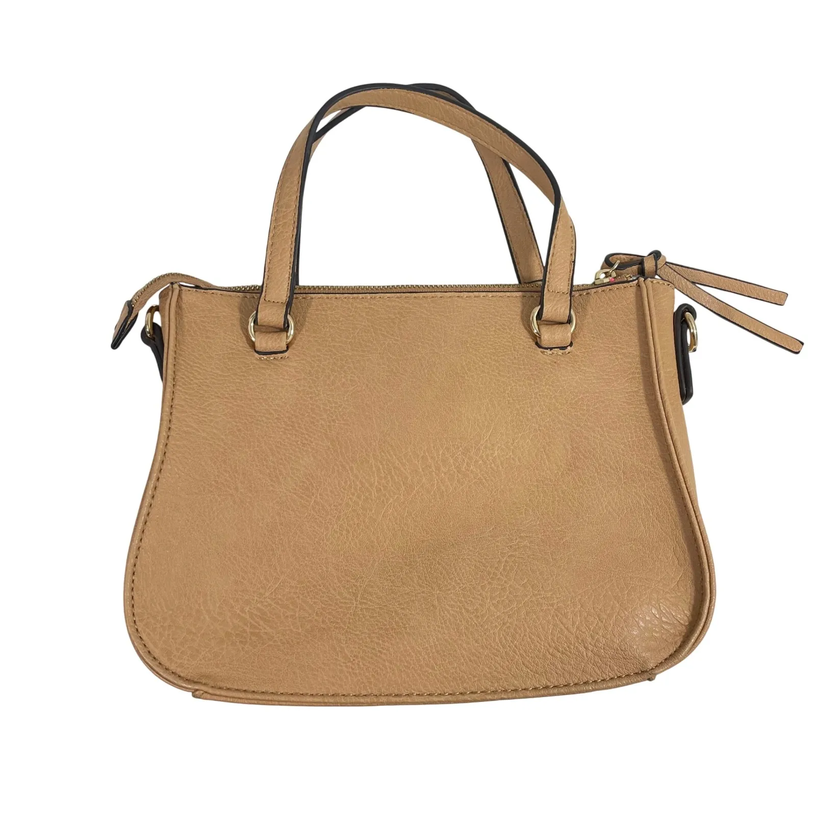 Sole Society Destin Satchel Camel Crossbody Bag Convertible Straps - Image 4