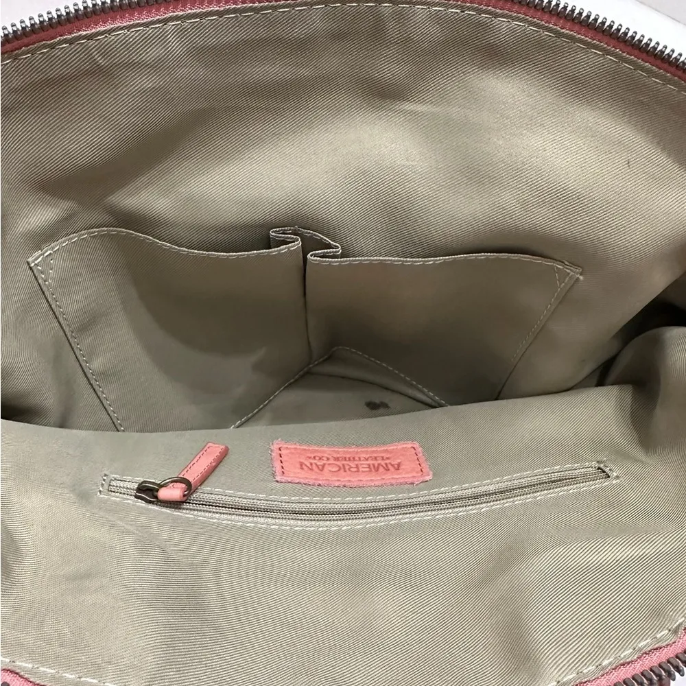 Carrie Dome Satchel Desert Rose Color Preowned Purse - Image 8