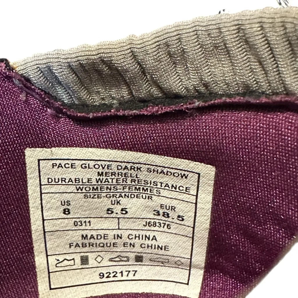 Merrell Gray Purple Mesh Barefoot Minimalist Trail‎ Running Shoes Womens - Image 5