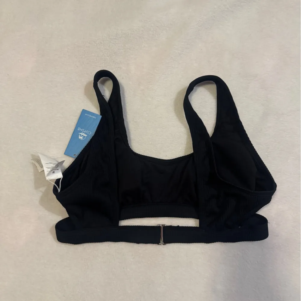NWT Black Ribbed CupShe Bikini Top - Image 4
