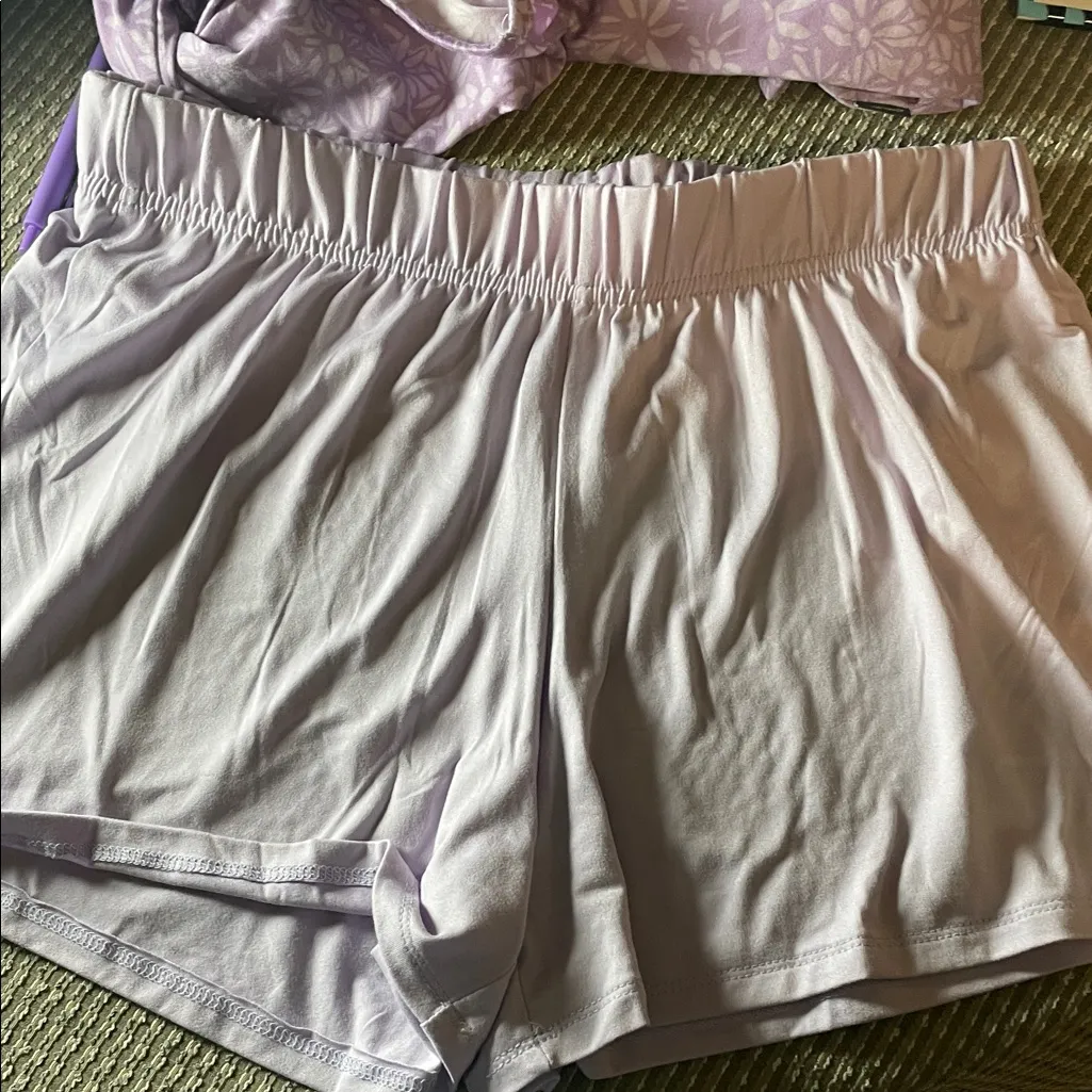 Lavender Floral Women's Shapewear Tank and shorts it’s a set - Image 8