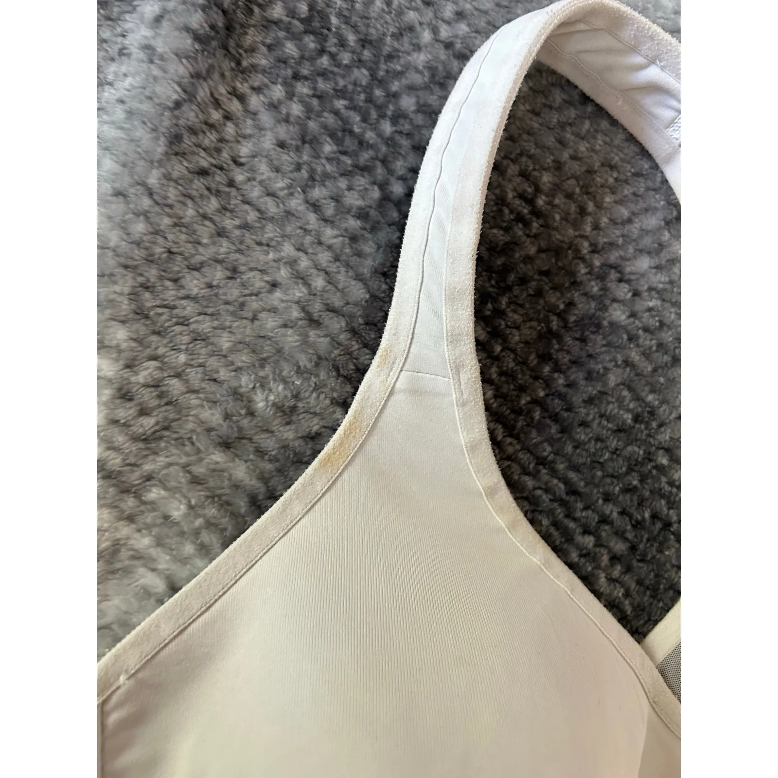 Lululemon Speed Up Bra High Support for C/D Cup White Mesh Back Racerback * 6 * - Image 7