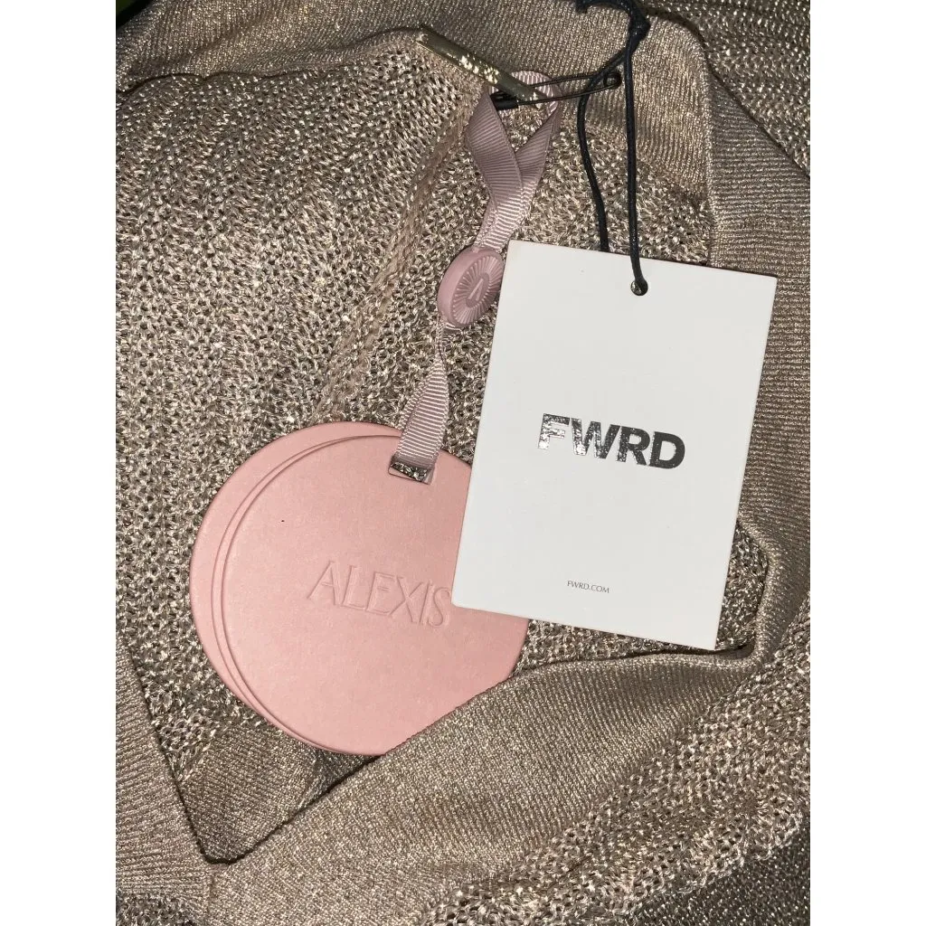 Alexis Heida Dress in Gold Natural XSmall New Womens Long Knit Sweater Maxi - Image 9